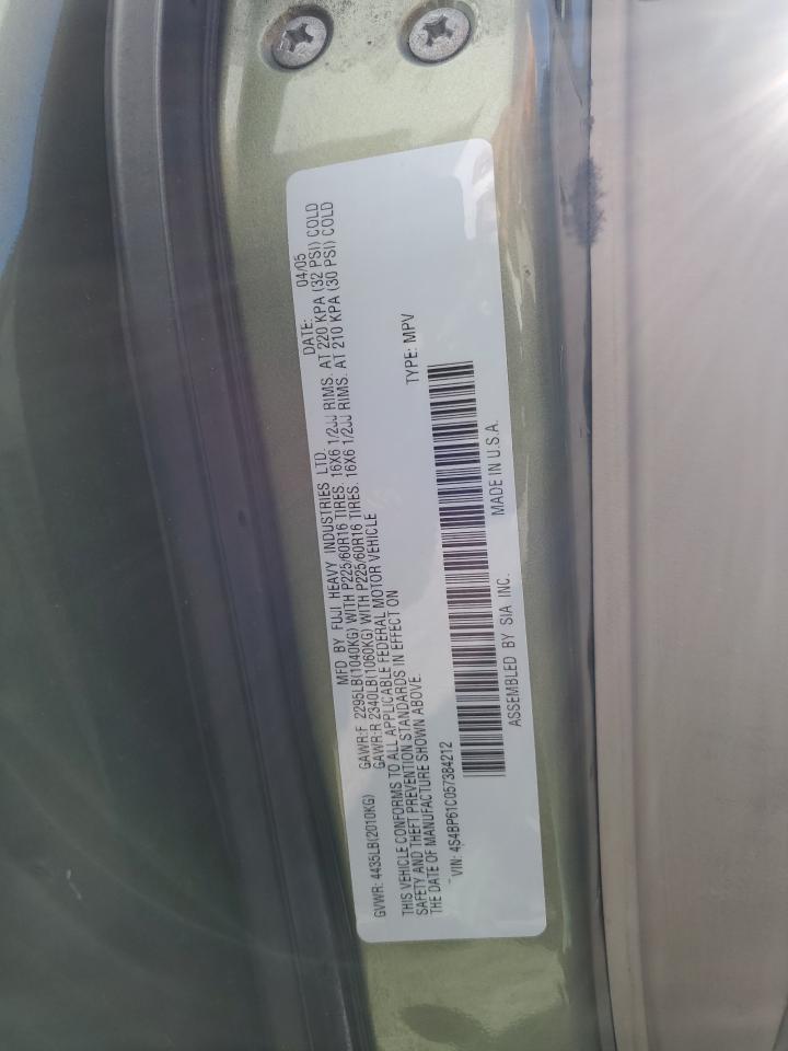 Photo 12 VIN: 4S4BP61C057384212 - SUBARU LEGACY 