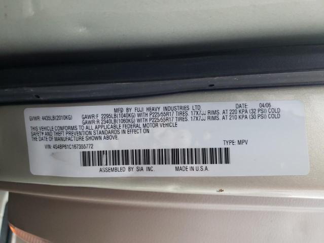 Photo 9 VIN: 4S4BP61C167355772 - SUBARU LEGACY OUT 