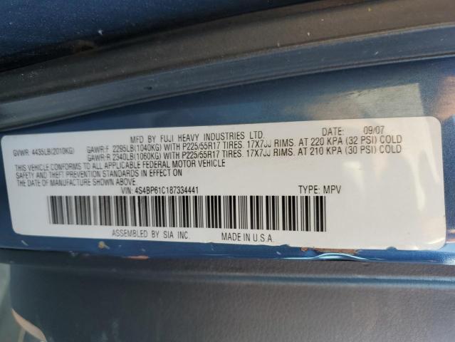 Photo 11 VIN: 4S4BP61C187334441 - SUBARU OUTBACK 2. 