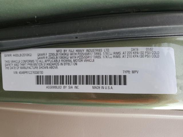 Photo 11 VIN: 4S4BP61C276338700 - SUBARU LEGACY OUT 