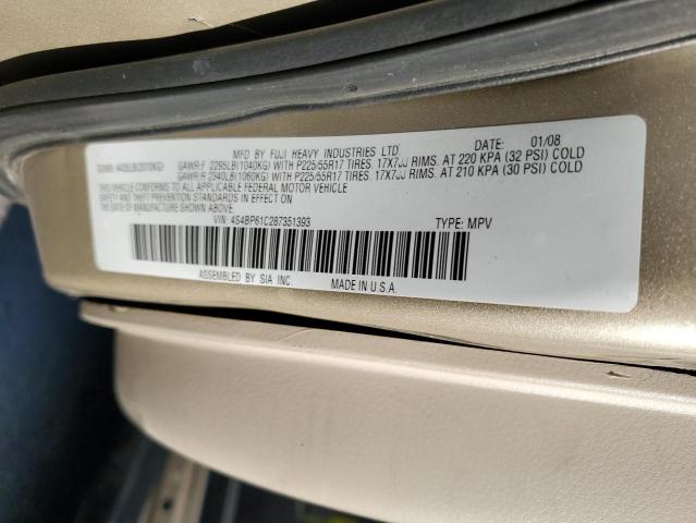 Photo 11 VIN: 4S4BP61C287351393 - SUBARU OUTBACK 