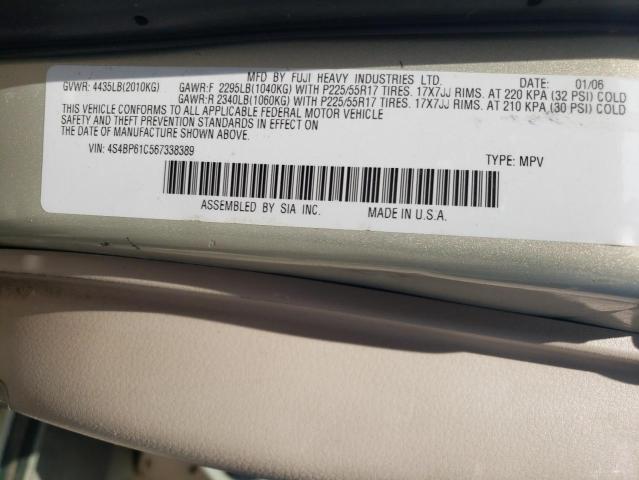 Photo 11 VIN: 4S4BP61C567338389 - SUBARU LEGACY OUT 