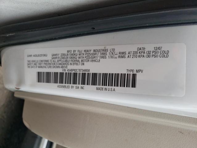 Photo 12 VIN: 4S4BP62C787346656 - SUBARU OUTBACK 