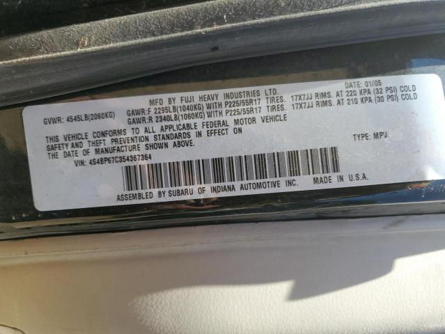 Photo 11 VIN: 4S4BP67C354367364 - SUBARU LEGACY 