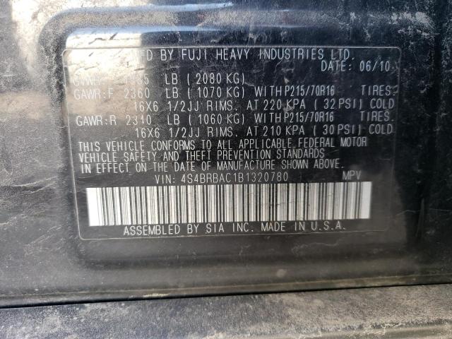 Photo 12 VIN: 4S4BRBAC1B1320780 - SUBARU OUTBACK 