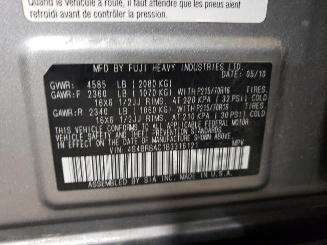 Photo 12 VIN: 4S4BRBAC1B3316121 - SUBARU OUTBACK 2. 