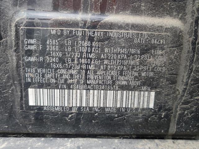 Photo 12 VIN: 4S4BRBAC1B3418518 - SUBARU OUTBACK 2. 