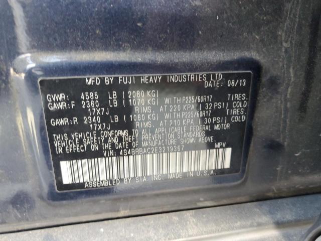 Photo 12 VIN: 4S4BRBAC2E3219367 - SUBARU OUTBACK 2. 