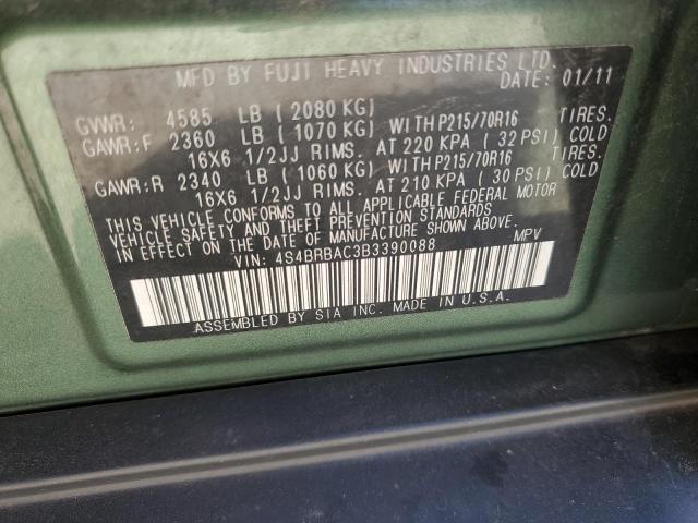 Photo 12 VIN: 4S4BRBAC3B3390088 - SUBARU OUTBACK 2. 