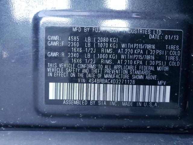 Photo 12 VIN: 4S4BRBAC4D3271128 - SUBARU OUTBACK 