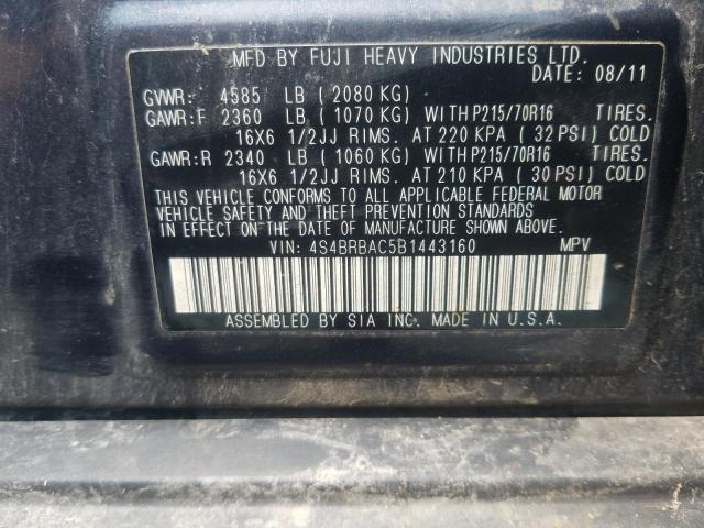 Photo 12 VIN: 4S4BRBAC5B1443160 - SUBARU OUTBACK 2. 