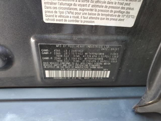 Photo 12 VIN: 4S4BRBAC6C3204240 - SUBARU OUTBACK 2. 