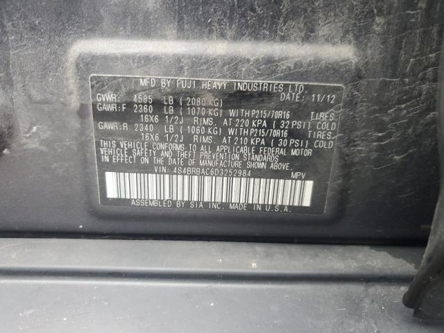 Photo 11 VIN: 4S4BRBAC6D3252984 - SUBARU OUTBACK 2. 