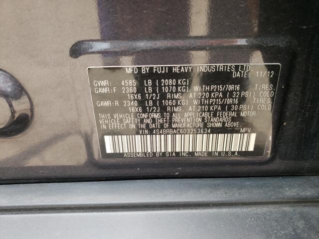 Photo 9 VIN: 4S4BRBAC6D3253634 - SUBARU OUTBACK 2. 