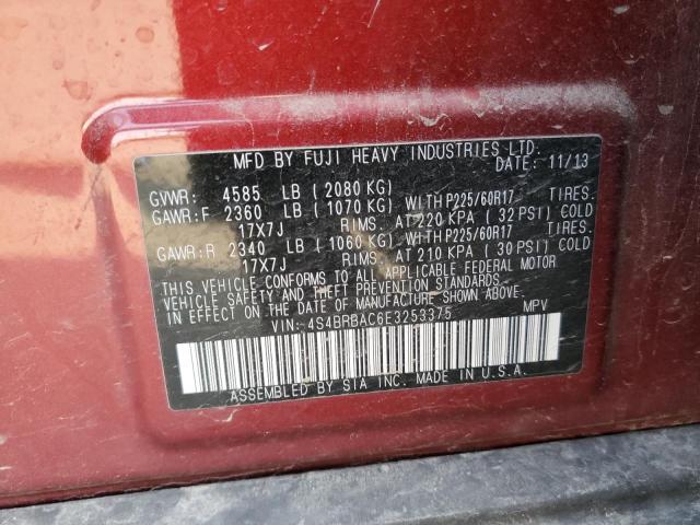 Photo 11 VIN: 4S4BRBAC6E3253375 - SUBARU OUTBACK 2. 