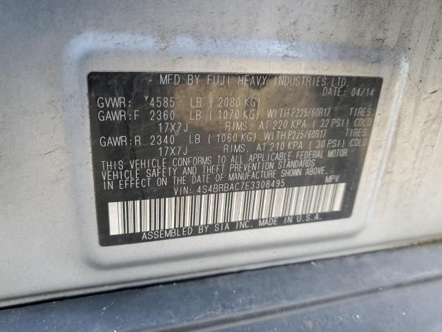 Photo 11 VIN: 4S4BRBAC7E3308495 - SUBARU OUTBACK 