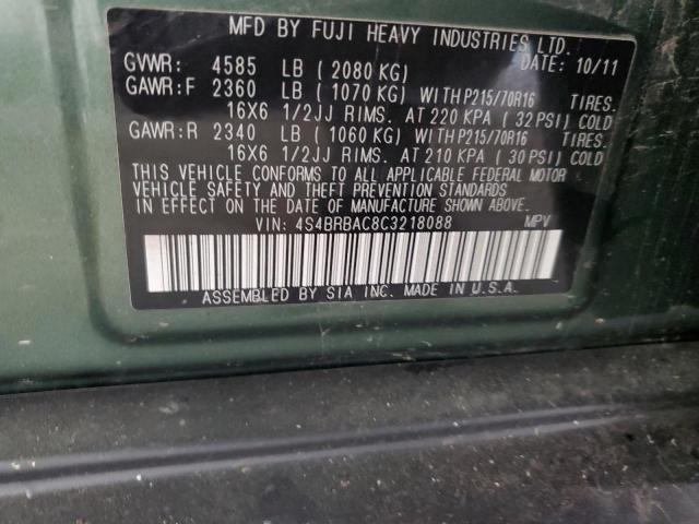 Photo 13 VIN: 4S4BRBAC8C3218088 - SUBARU OUTBACK 2. 