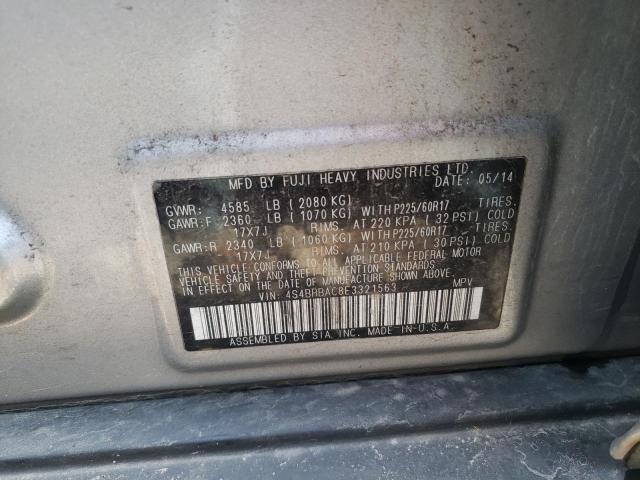 Photo 9 VIN: 4S4BRBAC8E3321563 - SUBARU OUTBACK 2. 