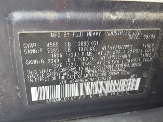 Photo 9 VIN: 4S4BRBAC9A1320508 - SUBARU OUTBACK 2. 