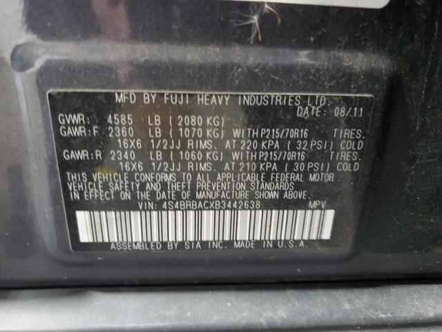 Photo 13 VIN: 4S4BRBACXB3442638 - SUBARU OUTBACK 