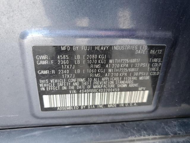 Photo 13 VIN: 4S4BRBBC4D3200459 - SUBARU OUTBACK 