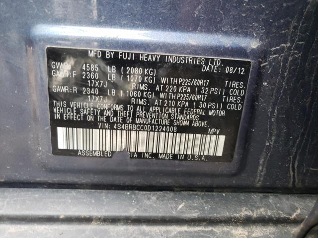 Photo 9 VIN: 4S4BRBCC0D1224008 - SUBARU OUTBACK 2. 