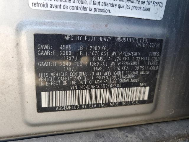 Photo 11 VIN: 4S4BRBCC5B3406580 - SUBARU OUTBACK 