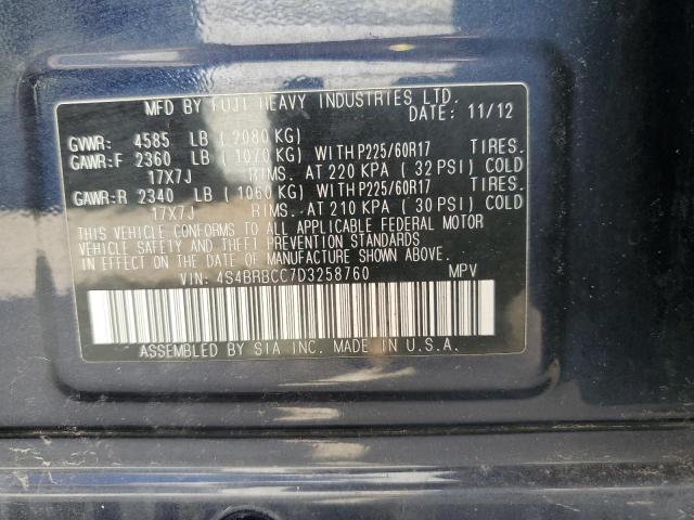 Photo 11 VIN: 4S4BRBCC7D3258760 - SUBARU OUTBACK 