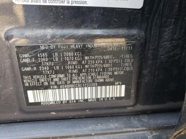 Photo 9 VIN: 4S4BRBCC8C1233389 - SUBARU OUTBACK 2. 