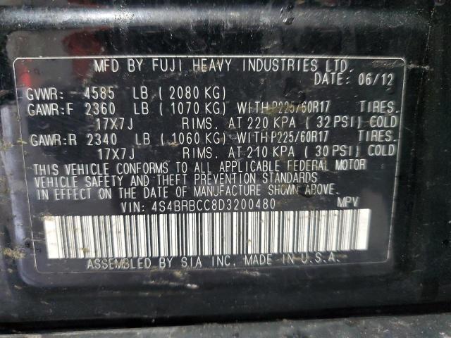 Photo 11 VIN: 4S4BRBCC8D3200480 - SUBARU OUTBACK 