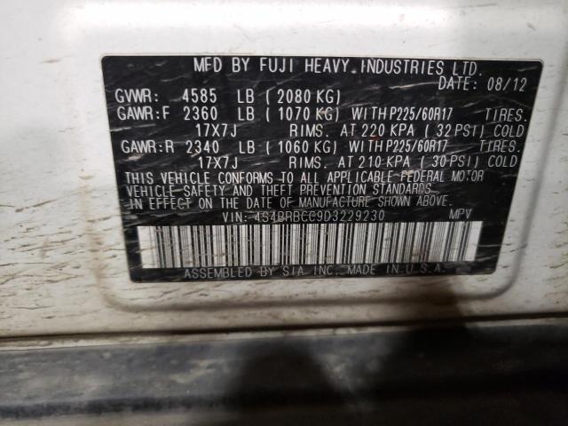 Photo 11 VIN: 4S4BRBCC9D3229230 - SUBARU OUTBACK 2. 