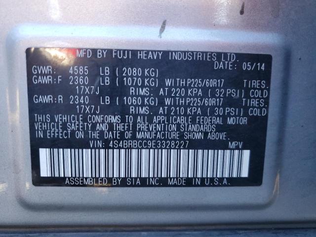 Photo 12 VIN: 4S4BRBCC9E3328227 - SUBARU OUTBACK 