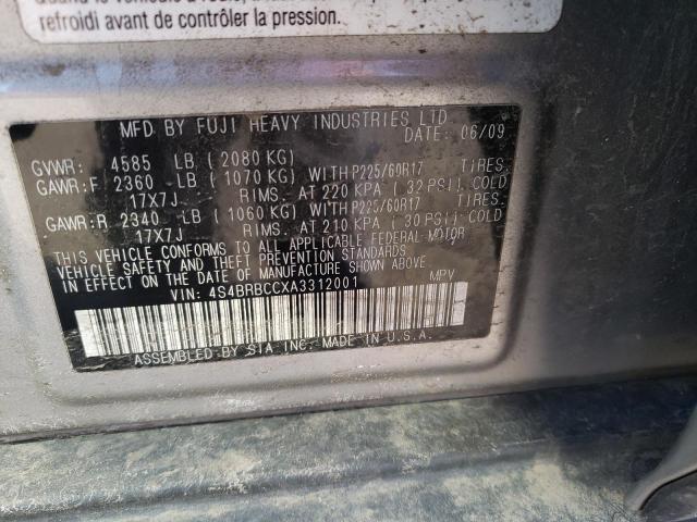 Photo 9 VIN: 4S4BRBCCXA3312001 - SUBARU OUTBACK 2. 