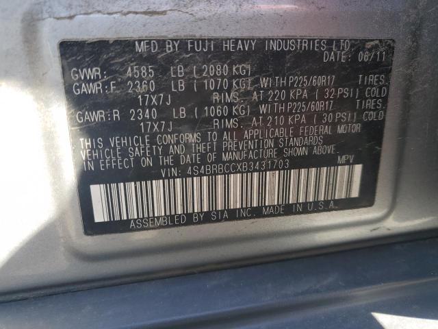 Photo 11 VIN: 4S4BRBCCXB3431703 - SUBARU OUTBACK 