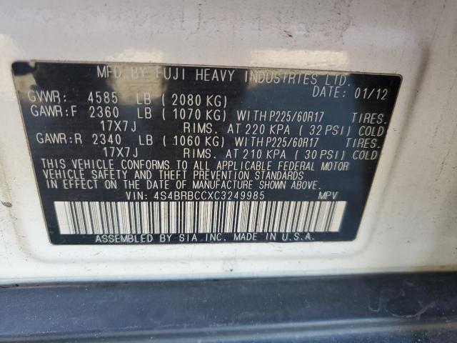 Photo 12 VIN: 4S4BRBCCXC3249985 - SUBARU OUTBACK 