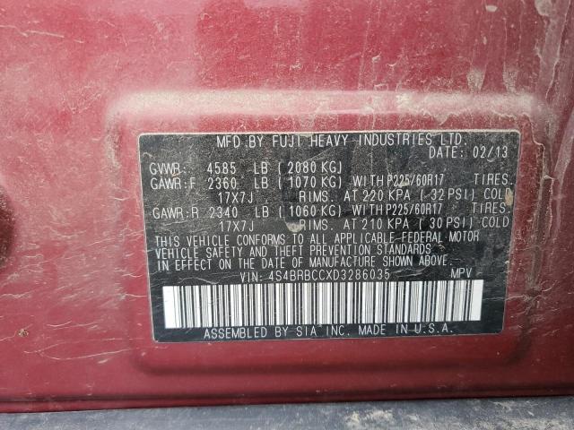 Photo 11 VIN: 4S4BRBCCXD3286035 - SUBARU OUTBACK 