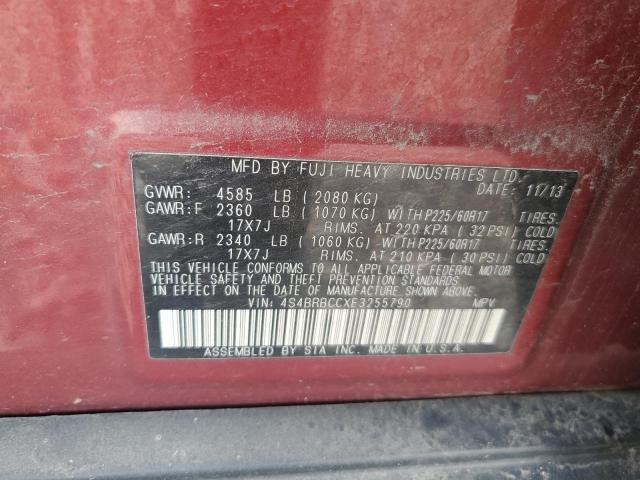 Photo 12 VIN: 4S4BRBCCXE3255790 - SUBARU OUTBACK 2. 