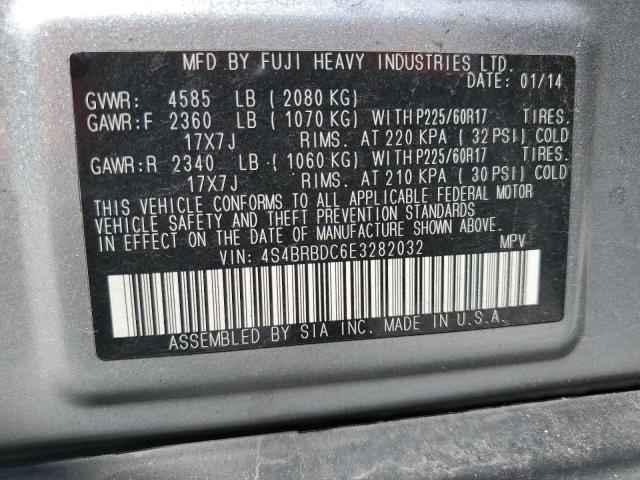 Photo 11 VIN: 4S4BRBDC6E3282032 - SUBARU OUTBACK 2. 