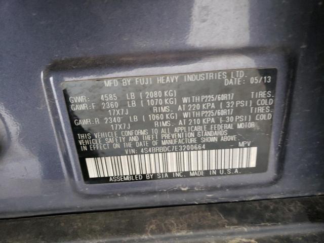 Photo 11 VIN: 4S4BRBDC7E3200664 - SUBARU OUTBACK 