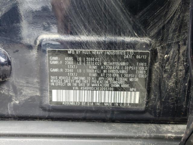 Photo 9 VIN: 4S4BRBDC8E3205100 - SUBARU OUTBACK 