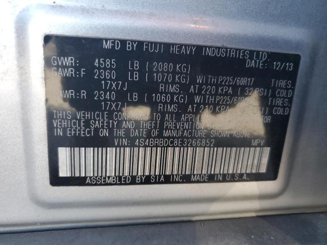 Photo 11 VIN: 4S4BRBDC8E3266852 - SUBARU OUTBACK 2. 