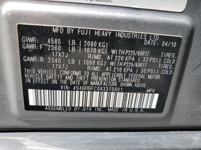 Photo 12 VIN: 4S4BRBFC0A3375801 - SUBARU OUTBACK 