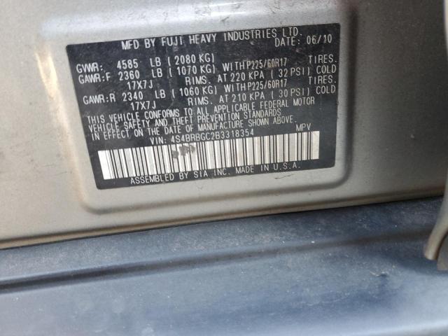 Photo 11 VIN: 4S4BRBGC2B3318354 - SUBARU OUTBACK 