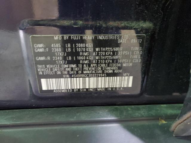 Photo 11 VIN: 4S4BRBGC3D3229945 - SUBARU OUTBACK 