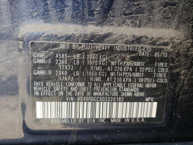 Photo 9 VIN: 4S4BRBGC5D3320182 - SUBARU OUTBACK 2. 