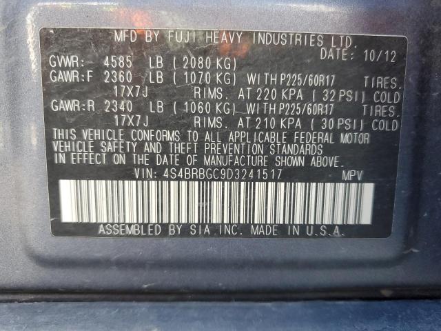 Photo 12 VIN: 4S4BRBGC9D3241517 - SUBARU OUTBACK 