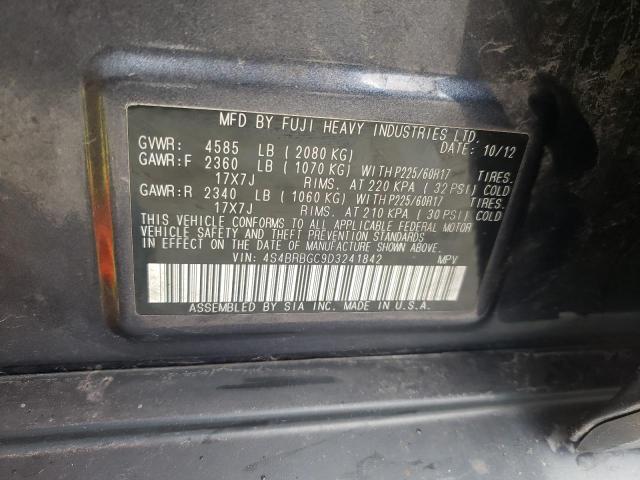 Photo 12 VIN: 4S4BRBGC9D3241842 - SUBARU OUTBACK 