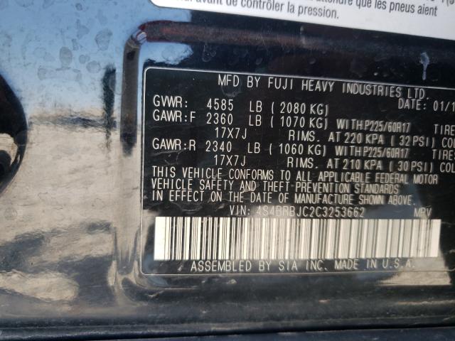 Photo 9 VIN: 4S4BRBJC2C3253662 - SUBARU OUTBACK 2. 