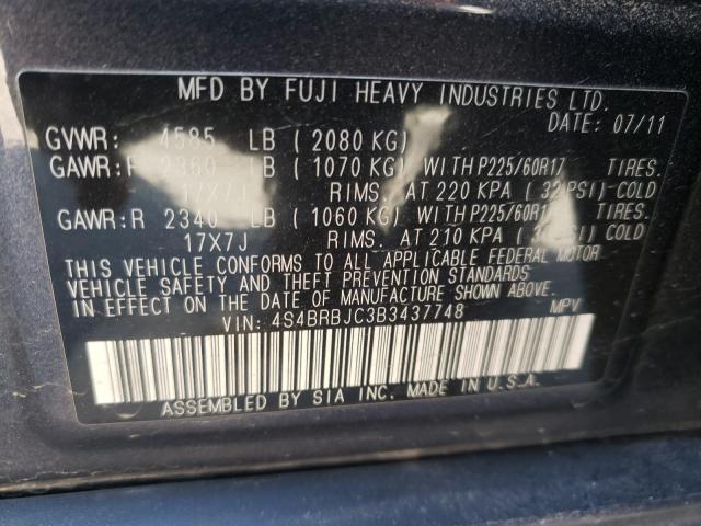 Photo 9 VIN: 4S4BRBJC3B3437748 - SUBARU OUTBACK 2. 