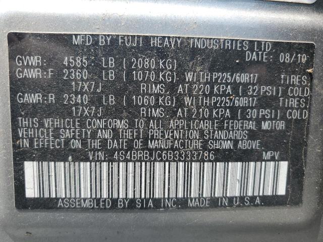 Photo 12 VIN: 4S4BRBJC6B3333786 - SUBARU OUTBACK 